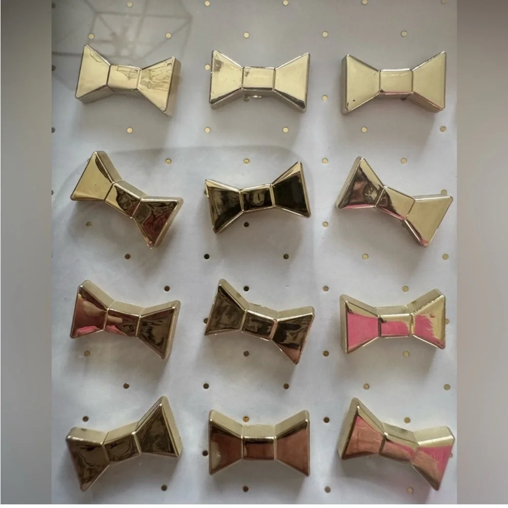 Kate Spade Gold Bow Push Pins Set of 24 NWT